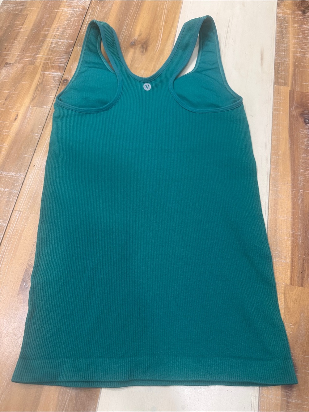 Velocity Teal Ribbed Racerback Tank - Picture 2 of 4